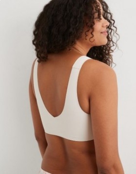 Aerie SMOOTHEZ Padded Sweetheartlette Bras White