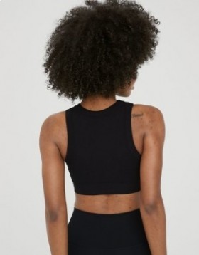 Aerie OFFLINE By Seamless High Neck Sports Bras Black