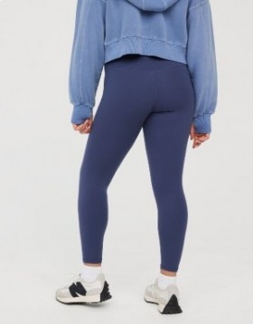 Aerie OFFLINE By Real Me High Waisted Crossover Leggings Blue