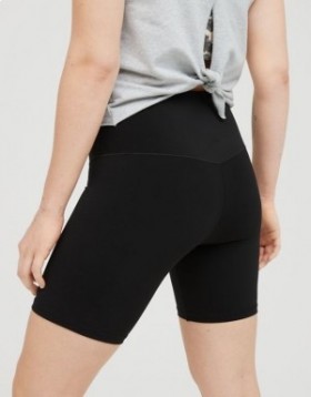 Aerie OFFLINE By Real Me High Waisted 7" Bike Shorts Black
