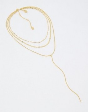 Aerie Dainty Layered Choker Pack Jewelry Gold
