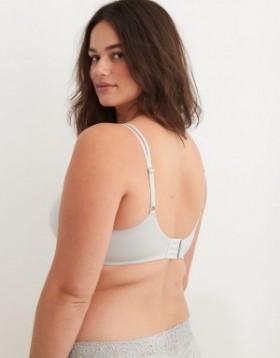 Aerie Sunnie Wireless Push Up Bras Grey