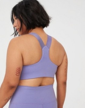 Aerie OFFLINE By The Hugger Racerback Sports Bras Purple