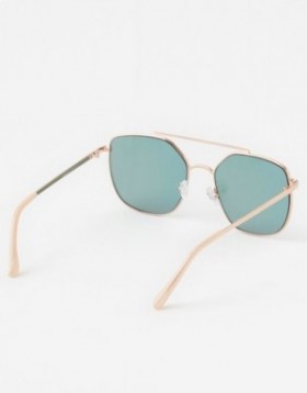Aerie So Fly Angled Sunglasses Pink Gold