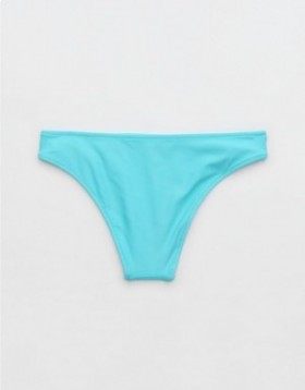 Aerie Cheeky Bikini Bottoms Blue
