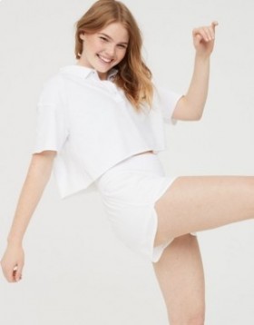 Aerie OFFLINE By Nylon Running Shorts White