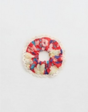 Aerie Eyelet Hair Accessory Red