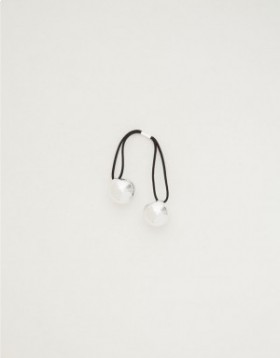 Aerie Bobble Hair Tie Hair Accessory Silver