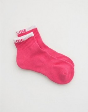 Aerie OFFLINE By Crew Socks Pink