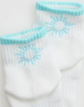 Aerie OFFLINE By Mesh Crew Socks White