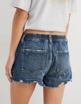 Aerie Daydream Denim Shorts Blue