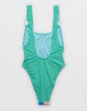 Aerie Ring Birthday Scoop One Piece Swimsuits Multicolor