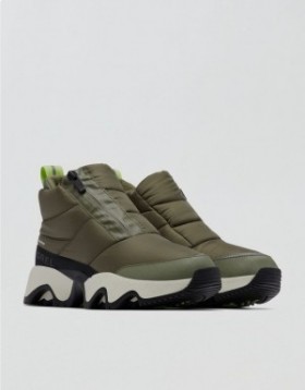 Aerie Kinetic Impact Puffy Boots Green Olive