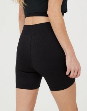 Aerie OFFLINE By Seamless V-Front 5" Bike Shorts Black