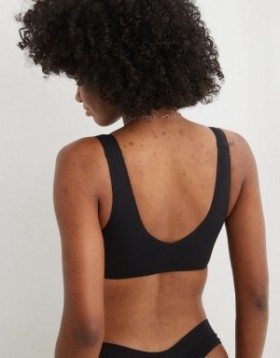 Aerie SMOOTHEZ Padded Sweetheartlette Bras Black
