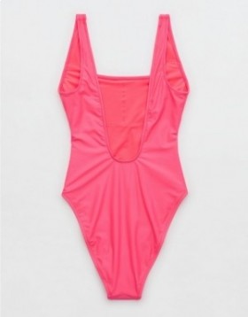 Aerie Astrology Babewatch One Piece Swimsuits Pink