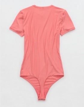 Aerie SMOOTHEZ Sleeve Body Coral