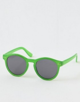 Aerie Love Goes Round Sunglasses Green