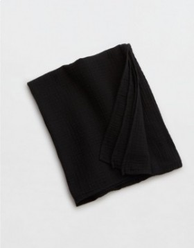 Aerie Gauze Mini Sarong Skirts Black