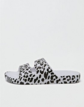 Aerie Freedom Moses Dulce Sandals White Black