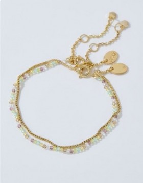 Aerie Multi Faceted Beadcelet Jewelry Gold