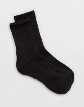 Aerie OFFLINE By Crew Socks Black