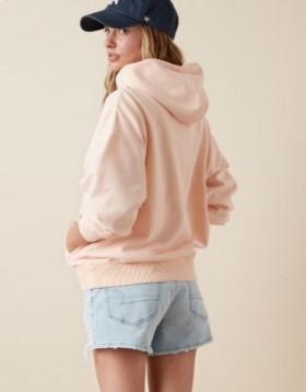 Aerie Fleece Hoodie Light Pink