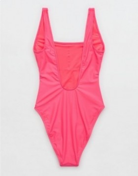 Aerie Astrology Babewatch One Piece Swimsuits Pink