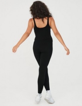Aerie OFFLINE By Real Me Low Key Jumpsuit Black