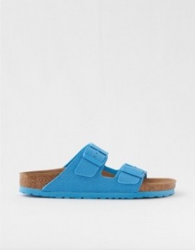 Aerie Arizona Vegan Canvas Sandals Light Blue