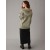 Aerie Oversized Washed Zip-Up Hoodie Olive Green