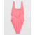 Aerie Blow Pop Birthday Scoop One Piece Swimsuits Coral Orange