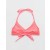 Aerie Crinkle Halter Voop Bikini Top Coral Orange