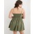 Aerie Love Of Linen Mini Dress Olive Green