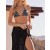 Aerie Crochet Wrap Sarong Skirts Black