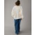 Aerie Oversized Big Hug Waffle V-Neck Sweatshirts White