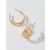 Aerie Flower Resin Hoop Jewelry Pink