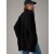 Aerie Whoa So Cozy Waffle Cardigan Black