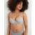 Aerie Sunnie Demi Push Up Bloom Lace Cross Dye Bras Gray