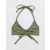 Aerie Halter Voop Bikini Top Olive Green