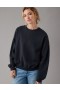  Aerie Crew Neck Fleece Sweatshirts Preto