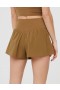  Aerie OFFLINE By Real Me Shorts fluidos cruzados marrom