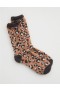  Meias Aerie Fuzzy Crew Marrom