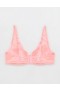  Aerie Show Off Plunge Push Up Sutiãs de Renda Real Rosa