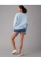  Moletons Aerie Funday Graphic Azul Claro