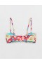  Top de biquíni Aerie Ring Bandeau vermelho