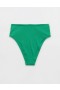  Aerie Crinkle High Cut Cheeky Bikini Bottoms Verde