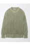  Aerie Long Weekend Crewneck Pullover Verde Oliva