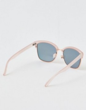  Óculos de Sol Aerie Squared Away Rosa Dourado