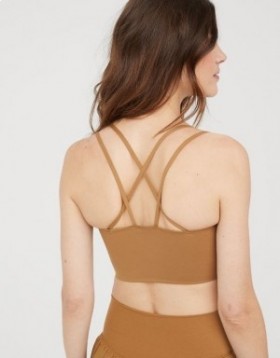  Aerie OFFLINE Por Real Me Hold Up! Sutiãs esportivos marrom